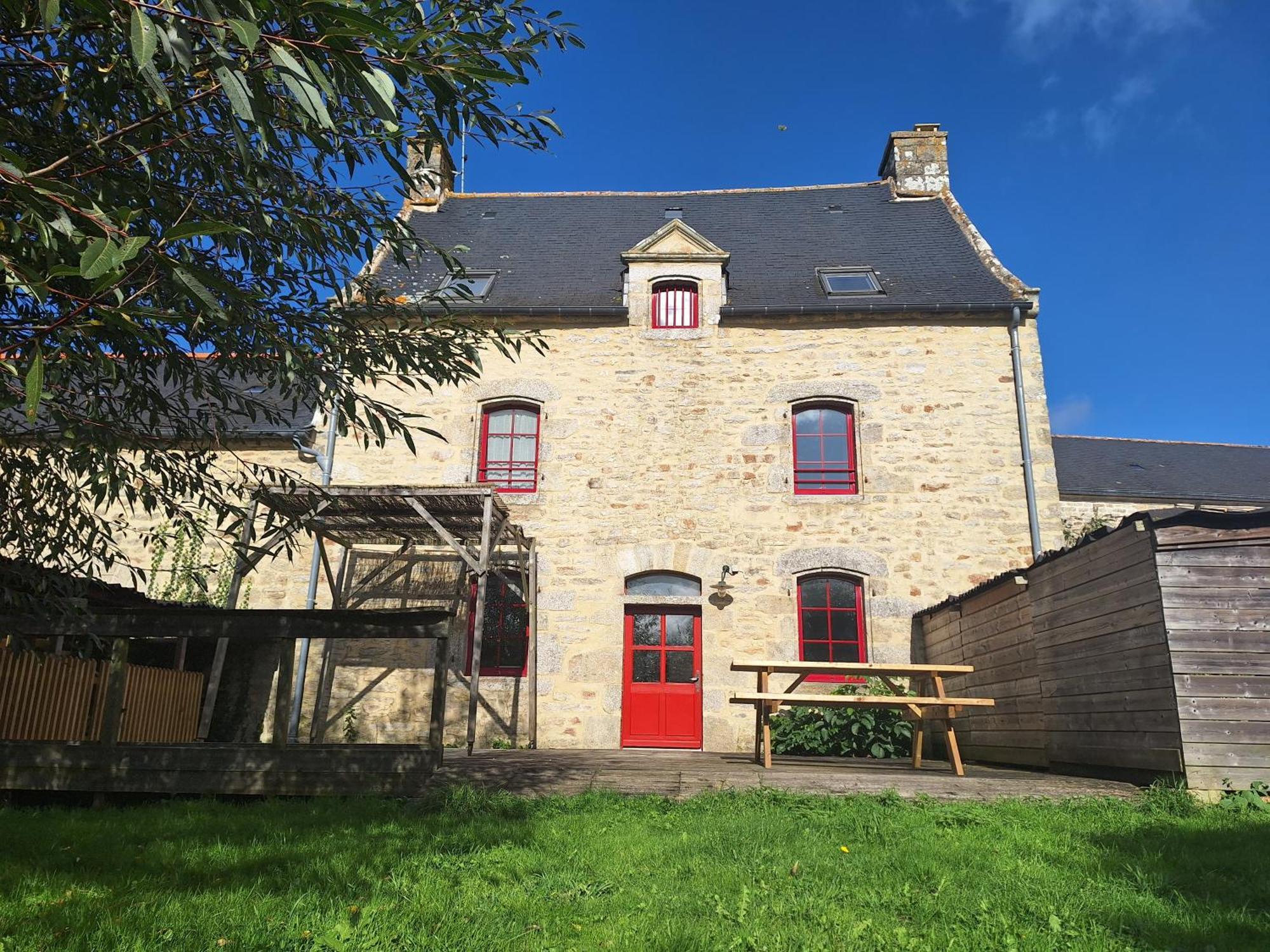 Domaine De Bobehec - Gite De Groupe, Chambres & Salle - 23 Personnes - Morbihan Proche Vannes Et Plages La Vraie-Croix Exterior photo